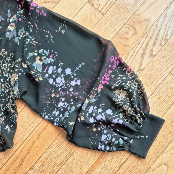 Lightweight Chiffon Open Front Cardigan Front Tie Blouse O/S - Picture 3 of 12